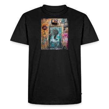 SPIRIT OF WALL STREET ART - T-shirt Premium bio Homme - noir - Devant - Nico (187cm)