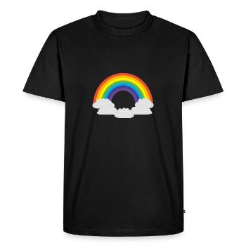 arc en ciel - T-shirt Premium bio Homme - noir - Devant - Nico (187cm)