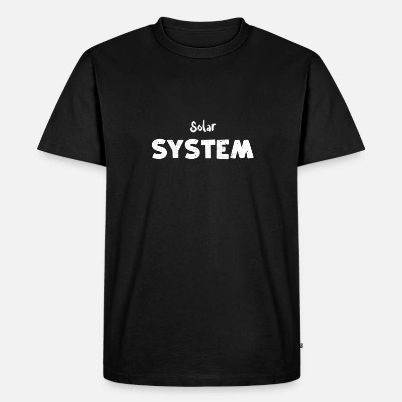Solar System - Science - Männer Premium Bio T-Shirt - Schwarz