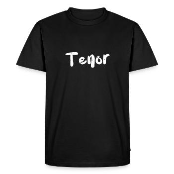 Tenor - Music - Men's Premium Organic T-Shirt - black - Front - Nico (187cm)
