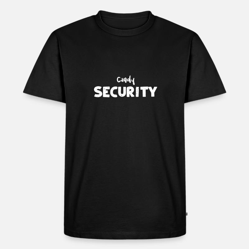 Candy Security - Employee - Männer Premium Bio T-Shirt - Schwarz