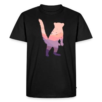 Coati - Men's Premium Organic T-Shirt - black - Front - Nico (187cm)