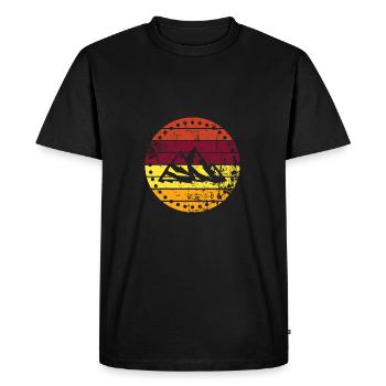 Berg - T-shirt Premium bio Homme - noir - Devant - Nico (187cm)