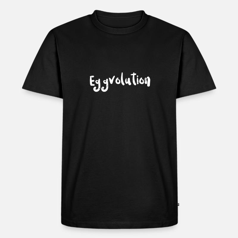 Eggvolution - Eggs - Men's Premium Organic T-Shirt - black