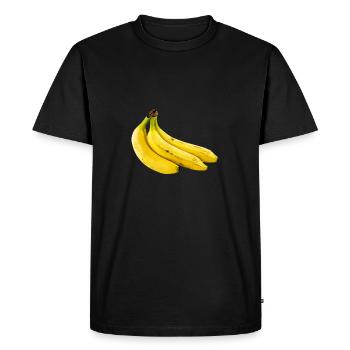 Banane - T-shirt Premium bio Homme - noir - Devant - Nico (187cm)