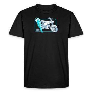 S51 (1 :50) // Illustration - T-shirt Premium bio Homme - noir - Devant - Nico (187cm)