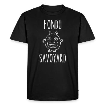 fondu savoyard - T-shirt Premium bio Homme - noir - Devant - Nico (187cm)