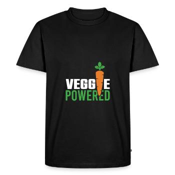 Dicton végétarien végétalien - T-shirt Premium bio Homme - noir - Devant - Nico (187cm)