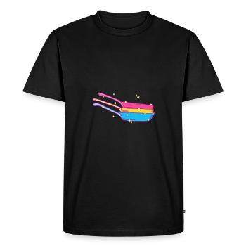 Casserole de cuisine Pansexual - T-shirt Premium bio Homme - noir - Devant - Nico (187cm)