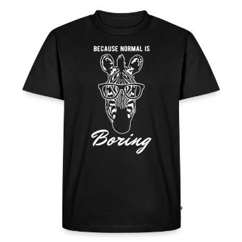 zebra - Men's Premium Organic T-Shirt - black - Front - Nico (187cm)