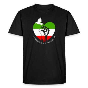 Liberté de vie de femme - T-shirt Premium bio Homme - noir - Devant - Nico (187cm)