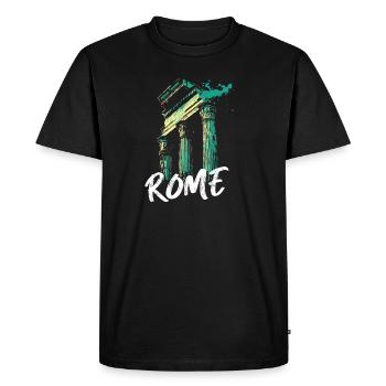 Rome, historic city - Men's Premium Organic T-Shirt - black - Front - Nico (187cm)