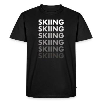 Ski sportif - T-shirt Premium bio Homme - noir - Devant - Nico (187cm)
