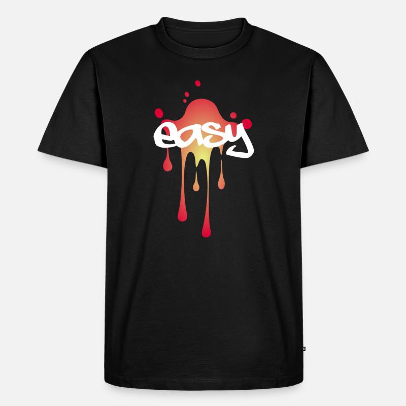 easy - Männer Premium Bio T-Shirt - Schwarz
