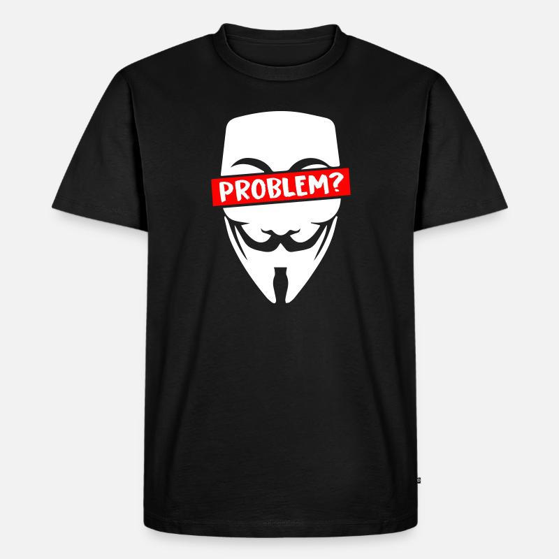 Problem Anonymous - Männer Premium Bio T-Shirt - Schwarz
