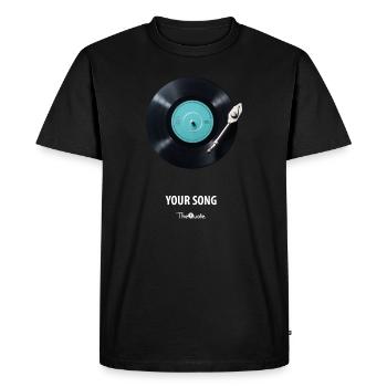 Votre chanson - T-shirt Premium bio Homme - noir - Devant - Nico (187cm)