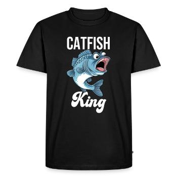 Roi du poisson-chat - T-shirt Premium bio Homme - noir - Devant - Nico (187cm)