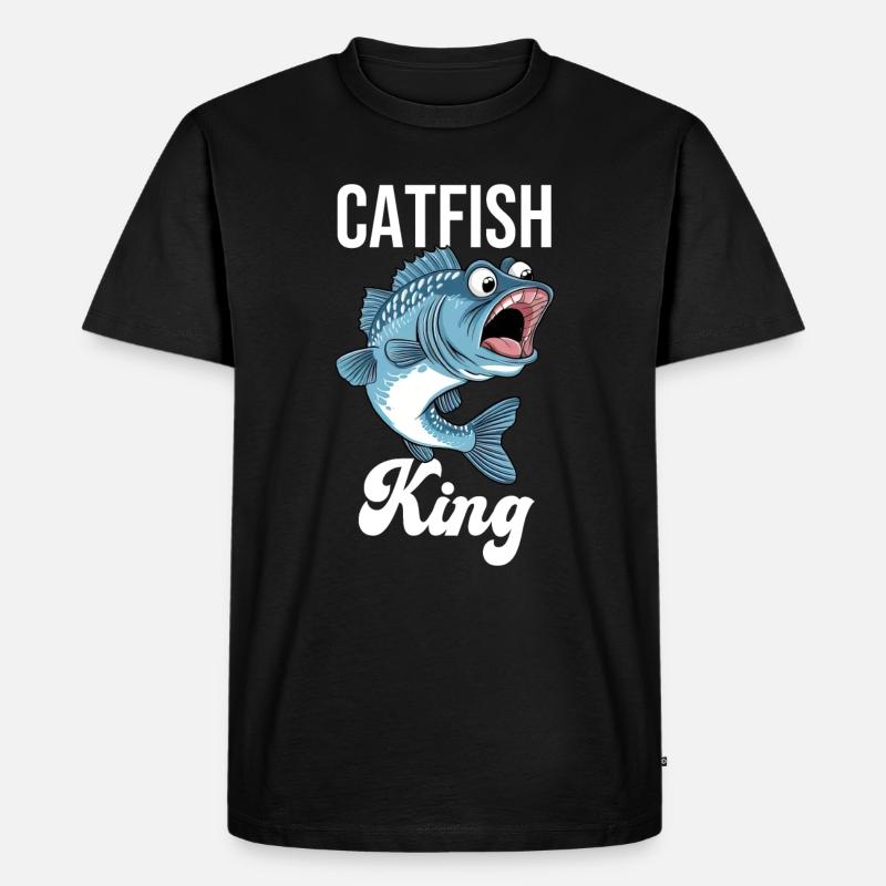 Roi du poisson-chat - T-shirt Premium bio Homme - noir