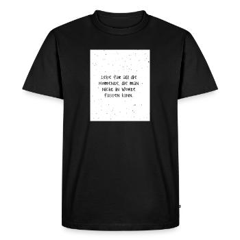 Citations inspirantes dans la conception de l’écriture manuscrite - T-shirt Premium bio Homme - noir - Devant - Nico (187cm)