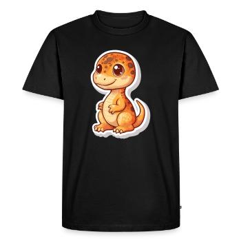 Dinosaure - T-shirt Premium bio Homme - noir - Devant - Nico (187cm)