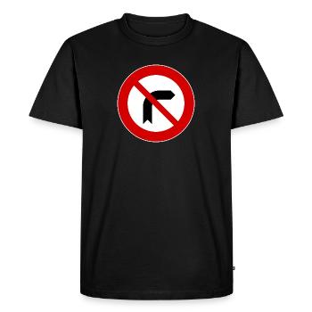 Fig-_27a_-_Divieto_di_svolta_a_destra_-_1959 - T-shirt Premium bio Homme - noir - Devant - Nico (187cm)