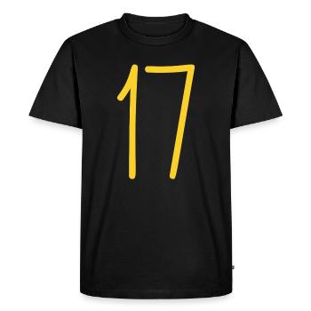 17 - T-shirt Premium bio Homme - noir - Devant - Nico (187cm)