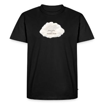 Mental airplane mode - Men's Premium Organic T-Shirt - black - Front - Nico (187cm)