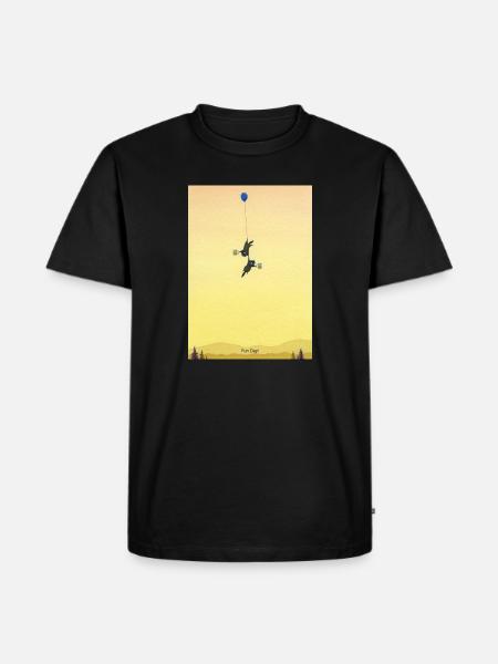 Floating Mice Adventure - Men's Premium Organic T-Shirt - black