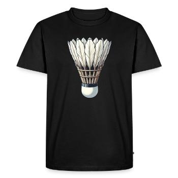 Design de badminton cool - T-shirt Premium bio Homme - noir - Devant - Nico (187cm)