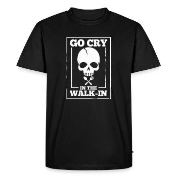 Allez pleurer dans la promenade Chef - T-shirt Premium bio Homme - noir - Devant - Nico (187cm)
