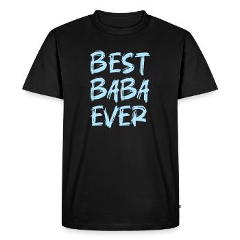 LE MEILLEUR BABA DE TOUS LES TEMPS - MEILLEUR PAPA - MEILLEUR PAPA - FÊTE DES PÈRES - T-shirt Premium bio Homme - noir - Devant - Nico (187cm)