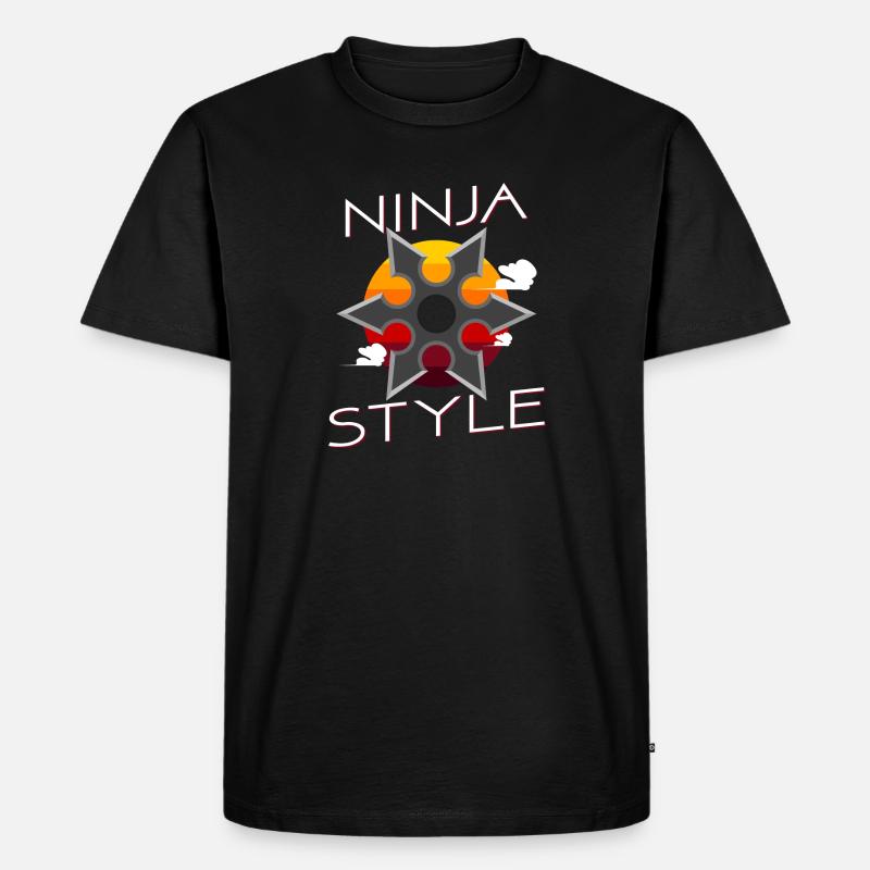 Ninja Style - Männer Premium Bio T-Shirt - Schwarz
