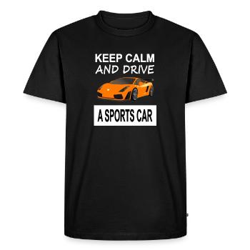 Voiture de sport voiture de sport sort voiture de sport de conduite cadeau - T-shirt Premium bio Homme - noir - Devant - Nico (187cm)