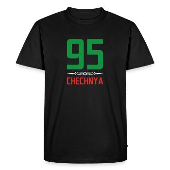 Chechen cadeau Daghestan Tchétchénie Grozny - T-shirt Premium bio Homme - noir - Devant - Nico (187cm)