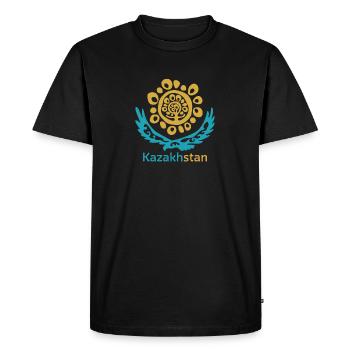 Kazakhstan Gift Republic of Kazakh Kazakh - Men's Premium Organic T-Shirt - black - Front - Nico (187cm)