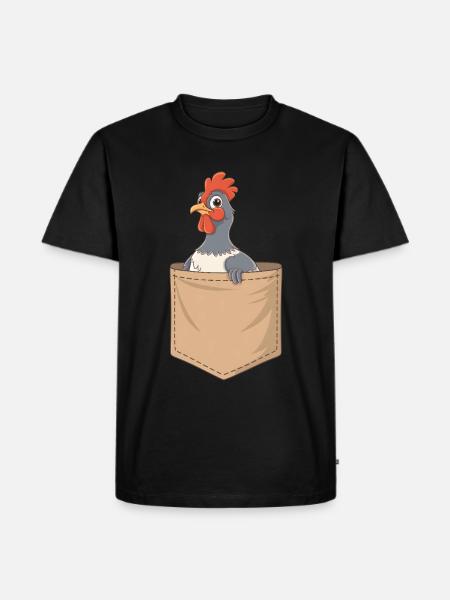 Auerhahn - Männer Premium Bio T-Shirt - Schwarz