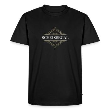 LA MERDE N’A PAS D’IMPORTANCE AVEC LE CHARME DU WHISKY - T-shirt Premium bio Homme - noir - Devant - Nico (187cm)