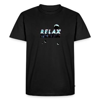 Relax - T-shirt Premium bio Homme - noir - Devant - Nico (187cm)
