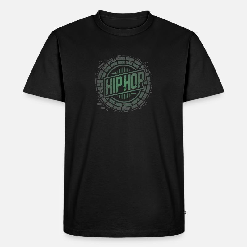 HipHop (Englisch) - Männer Premium Bio T-Shirt - Schwarz