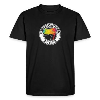 Action antifasciste - T-shirt Premium bio Homme - noir - Devant - Nico (187cm)