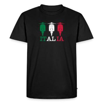 Roller Italia - Men's Premium Organic T-Shirt - black - Front - Nico (187cm)