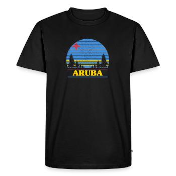 Aruba - T-shirt Premium bio Homme - noir - Devant - Nico (187cm)