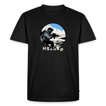Homeland Protection HSchKp Alps Mountains - Men's Premium Organic T-Shirt - black - Front - Nico (187cm)