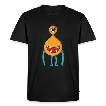 Alien - T-shirt Premium bio Homme - noir - Devant - Nico (187cm)