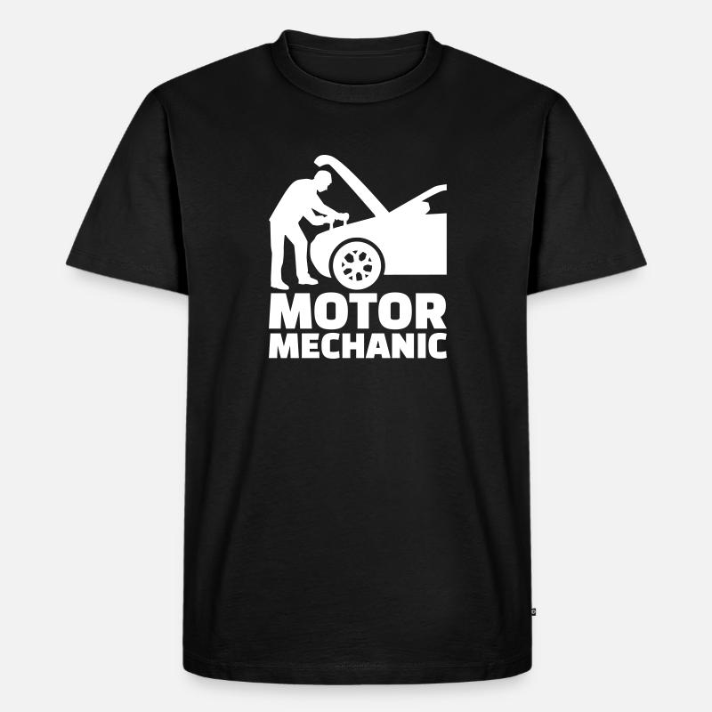 Mechaniker - Männer Premium Bio T-Shirt - Schwarz