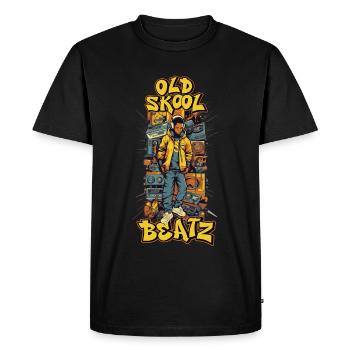 90s Hip Hop Scene - Men's Premium Organic T-Shirt - black - Front - Nico (187cm)
