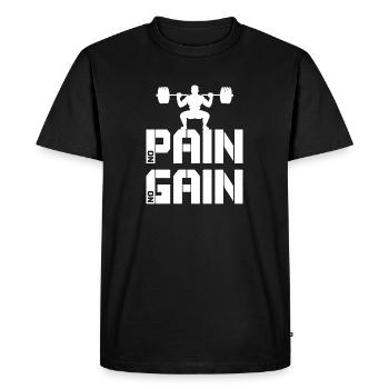 On n’a rien sans rien - T-shirt Premium bio Homme - noir - Devant - Nico (187cm)