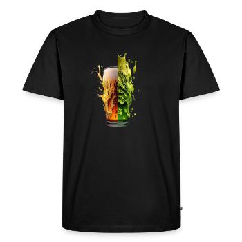 Cool Hops and Beer Fusion - Men's Premium Organic T-Shirt - black - Front - Nico (187cm)
