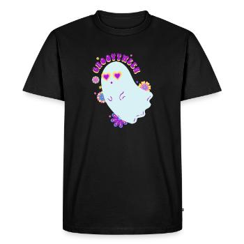 groovy gosh - Men's Premium Organic T-Shirt - black - Front - Nico (187cm)