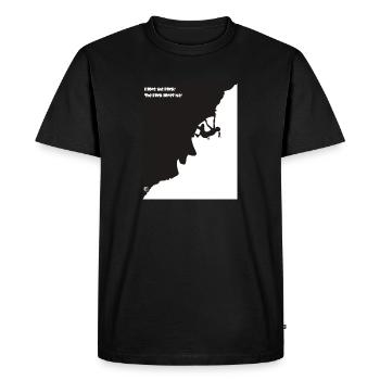 Klettern - Männer Premium Bio T-Shirt - Schwarz - Vorne - Nico (187cm)